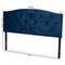 Baxton Studio Leone ModernNavy Blue Velvet Upholstered Headboard-Full 198-12419-ZORO - alternate 2